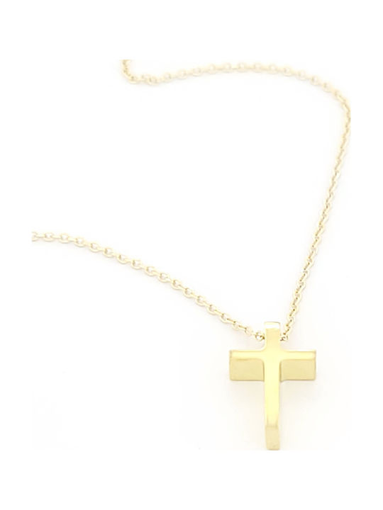 Women's Gold Cross 9K with Chain