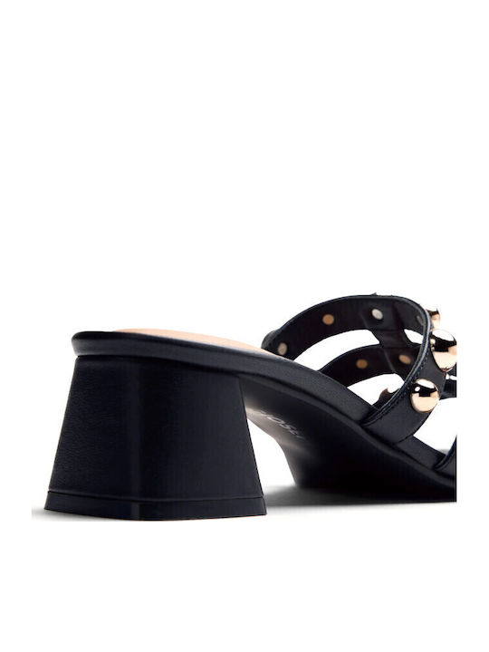 Sandale Elegante Damă Din Piele Negru