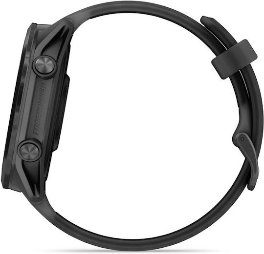 Garmin Forerunner 570 Алуминий 47мм Водоустойчив Смарт часовник с Пулсометър (Сив алуминий с полупрозрачна черна/черна каишка)