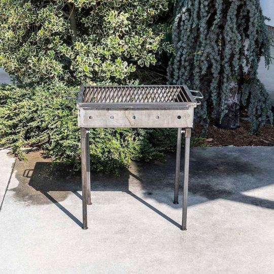 Metall-Holzkohlegrill 50x35 cm 3 mm Dicke Ext 9910