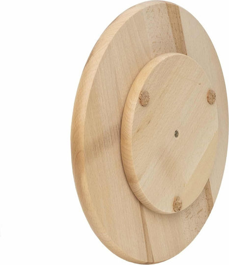 Tavă Rotativă De Servire Din Lemn De Fag 5 Compartimente Diametru 33cm Ext 10029