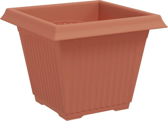 vidaXL Set 6 Ghivece De Flori Din Plastic Roșii 38x30cm