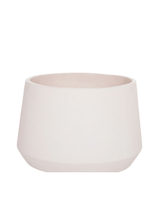HomeMarkt Quan Pflanzgefäß Beton Weiß 32x32cm