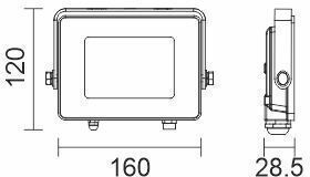 Spot Light Στεγανός Προβολέας LED 30W Ρυθμιζόμενο Λευκό IP66