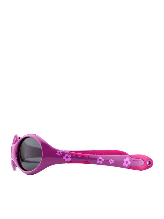 Active Sol Ovale Kinder-Sonnenbrillen Blumen Rosa