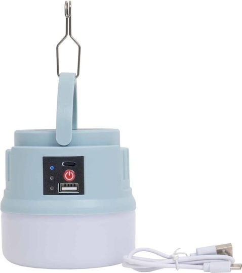 Led Camping Lantern Portable Solar Usb Charging Blue Z-tools Zts 9000