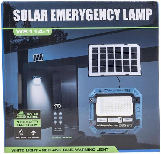 Proiector Led Încărcare Solară 100w Panou Separat Telecomandă Ip66 Z-tools Zts 8984