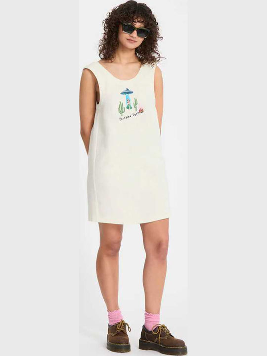 Dress Καλοκαιρινό Mini Φόρεμα Cream