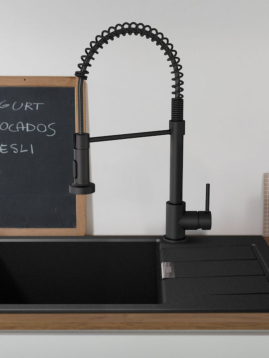 Franke Kitchen Faucet Counter with Shower Black