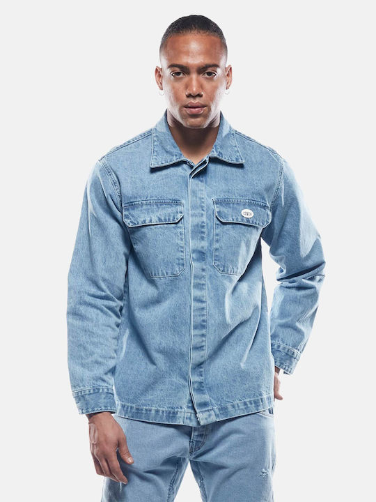 Μακρυμάνικo Τζιν Overshirt Blue
