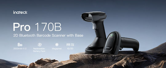 Inateck Scanner Χειρός Ασύρματο με Δυνατότητα Ανάγνωσης 1D Barcodes