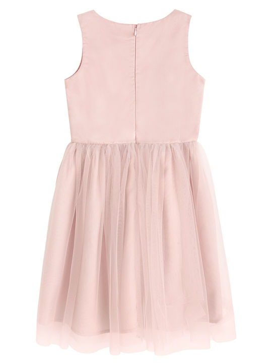 Girls Sleeveless Pink Dress