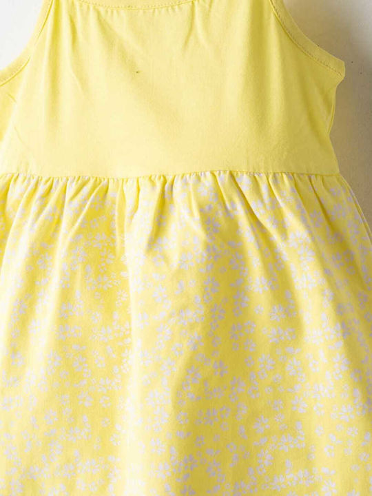Girls Sleeveless Yellow Dress