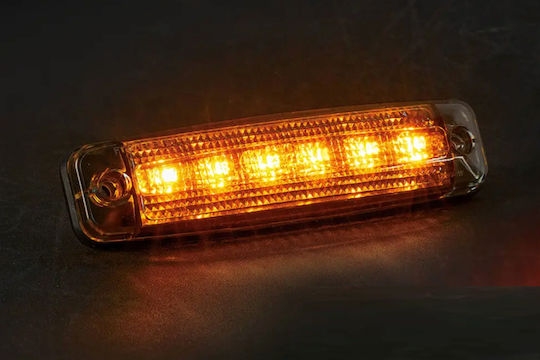 Led Side Truck Volume Light Tinted Fristom 6 Smd Led Orange 12v30v