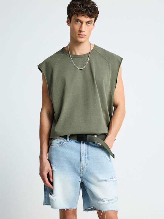 Herren Shorts Denim Blau