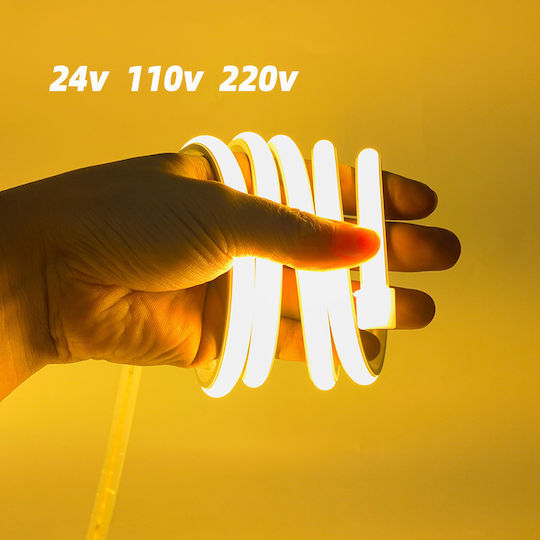 Home Lighting Waterproof LED Strip 220V Natural White Light 0.1m Neon Flex
