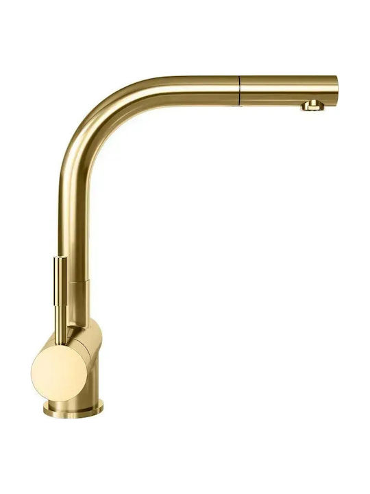 Globalo Kitchen Faucet Counter Gold