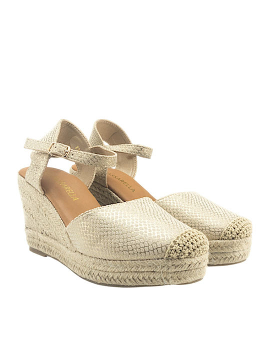 Sommer Damenplattformen Beige