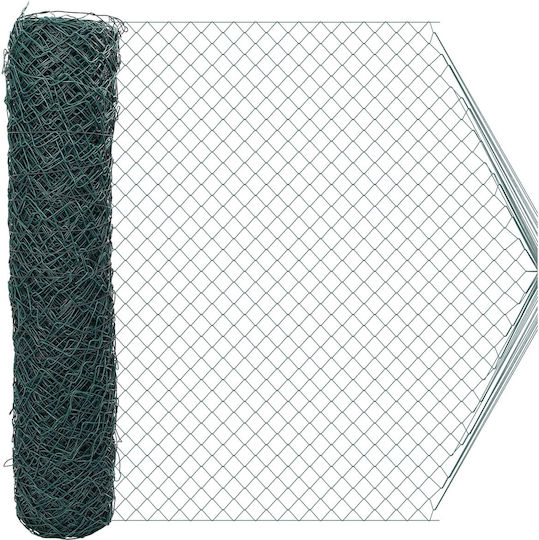 vidaXL Wire Fencing Green 2x20m