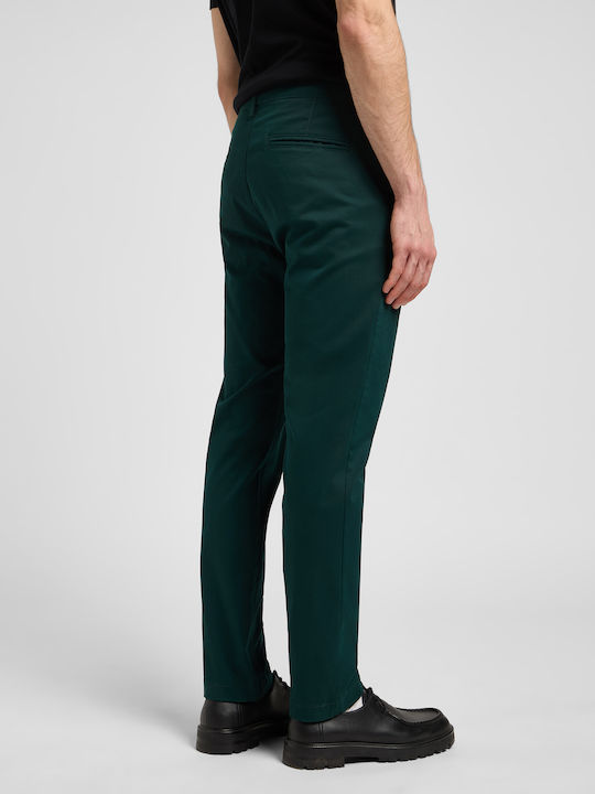 Pantaloni Fit Chino Elastic Slim Jade Forest