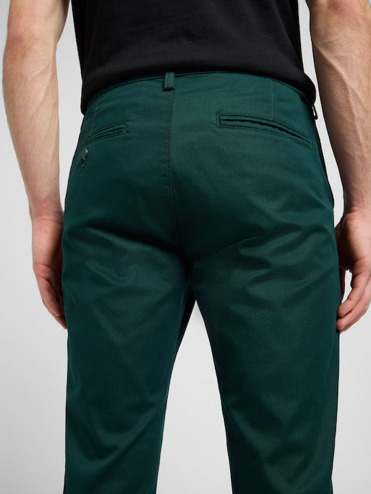 Pantaloni Fit Chino Elastic Slim Jade Forest