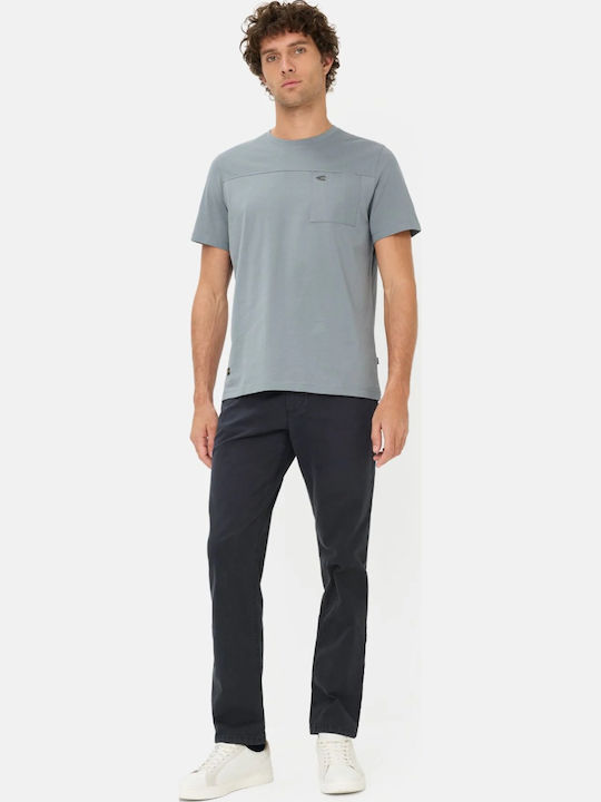 Elastic Dark Blue Trousers