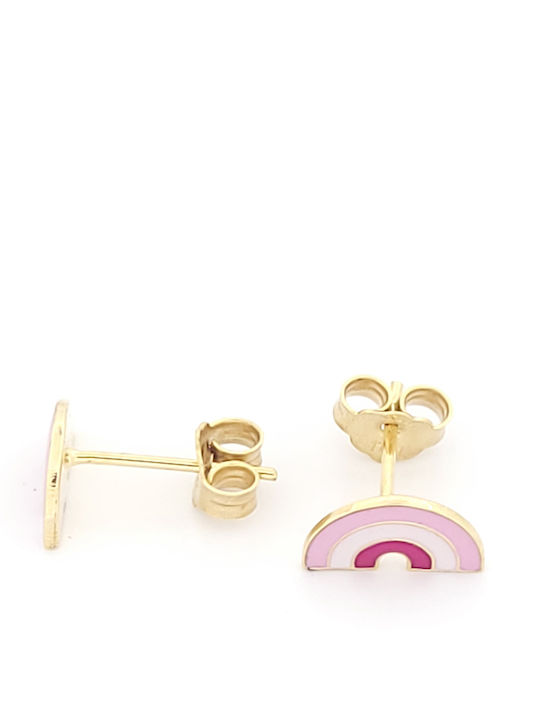 Kids Stud Earrings Made of 9K Gold