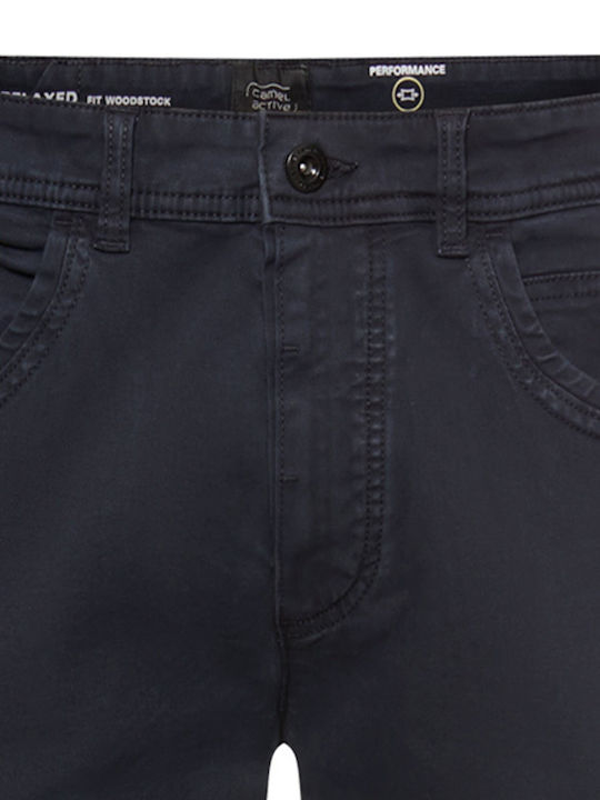 Elastic Dark Blue Trousers