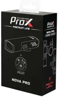 Prox Inc. 298105 Wiederaufladbares Vorderlicht Fahrradbeleuchtung