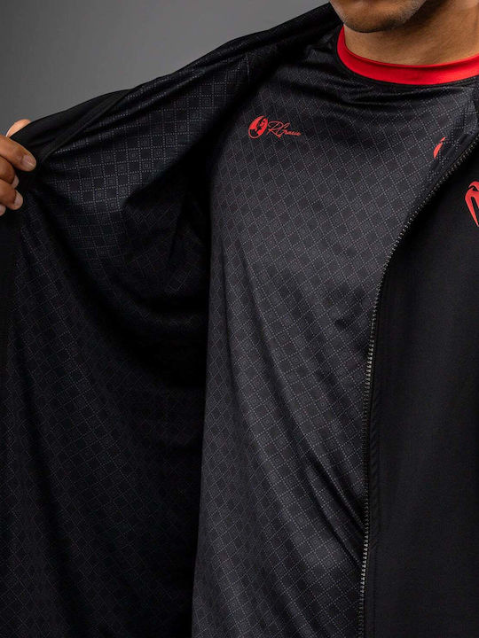 Cardigan With Hood Black/Red