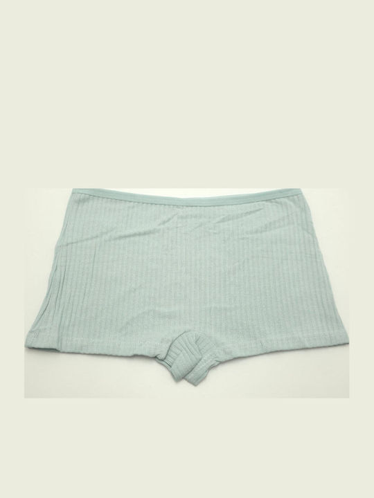 Baumwoll Damen-Boxer Weiche Hellblaue