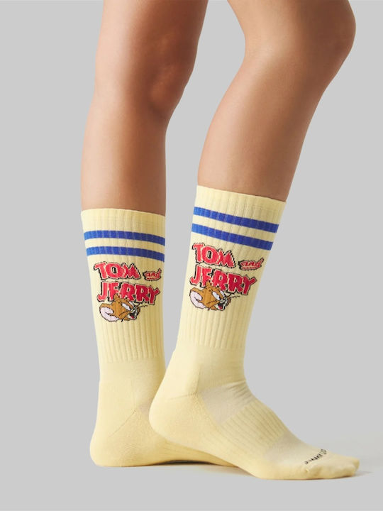 Jimmy Lion Men's Yellow Socks