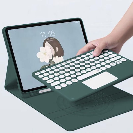 Bluetooth Keyboard Case Touchpad Ipad Air 13 Gen6 Green