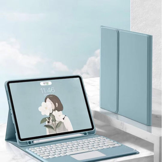 Bluetooth Keyboard Case Touchpad Ipad Pro 11 Gen5 Blue