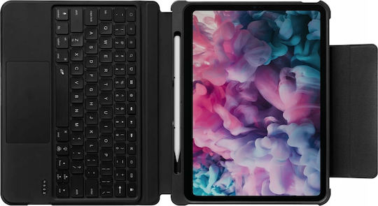 Laut Typ Klappdeckel Schutzhülle Tastatur iPad 10,9" 10/11 G Schwarz