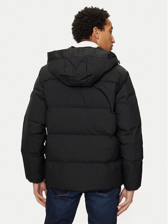 3 в 1 Зимно Мъжко Яке Puffer Черно