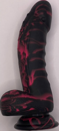 Ρεαλιστικό Dildo με Όρχεις και Βεντούζα Μαύρο 16cm