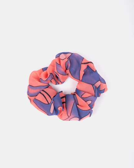 Rock Club Scrunchie Coral Blue