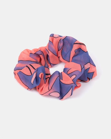 Rock Club Scrunchie Coral Blue
