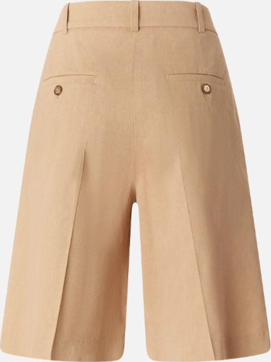 Women's Linen Bermuda Beige