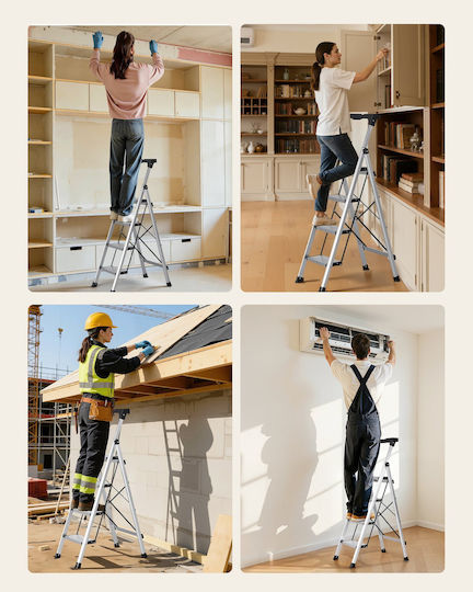Vevor Aluminum Ladder with 4 Steps