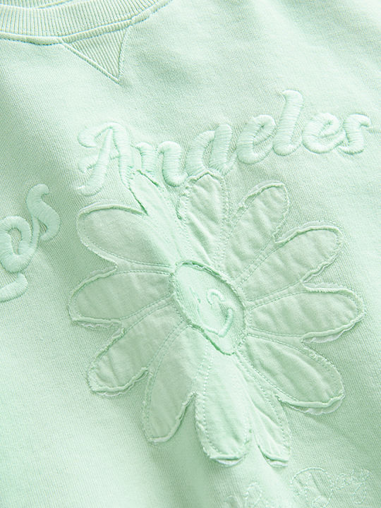 Kids Sweatpants Set Green 2 Pieces