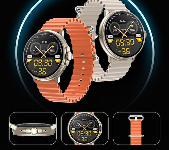 Rubicon Smartwatch Rncf15 Cream Rncf15