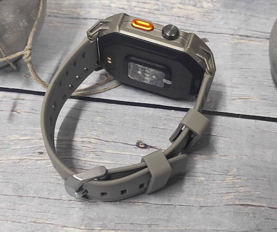 Rubicon Smartwatch Rncf24 Gray Silicone Bt Call Conversations