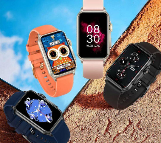 Rubicon Rncf06 Black Smartwatch