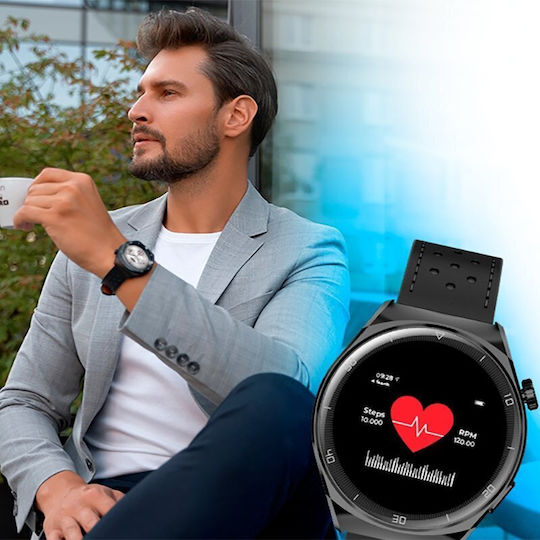 Smartwatch Garett Ανδρικό Smartwatch Garett 5904238485620 Μαύρο Βραχιόλι 13225454 5904238485620