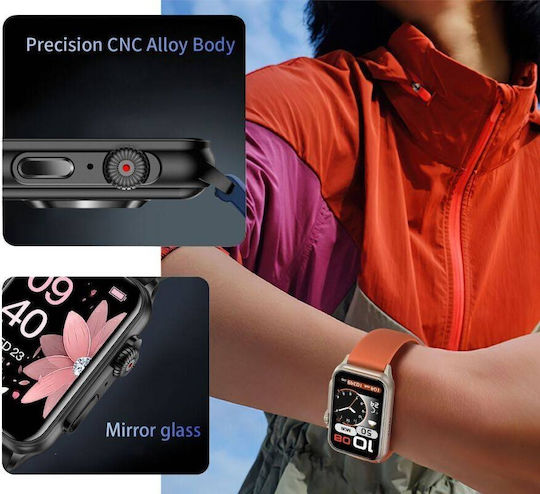 Rubicon Rncf06 Black Smartwatch