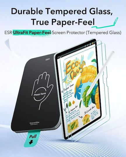 ESR Paper Feel (2-Pack) 0.25mm Matte Screen Protector iPad Air 10.9” 4 / 5 / 2020-2022 / 11” 6 / 7 / 8 / 2024-2026