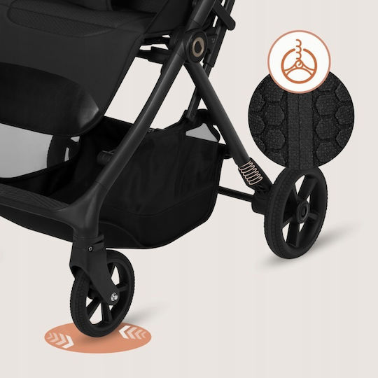 Lionelo Tansi Baby Stroller Suitable from 6+ Months Black Onyx