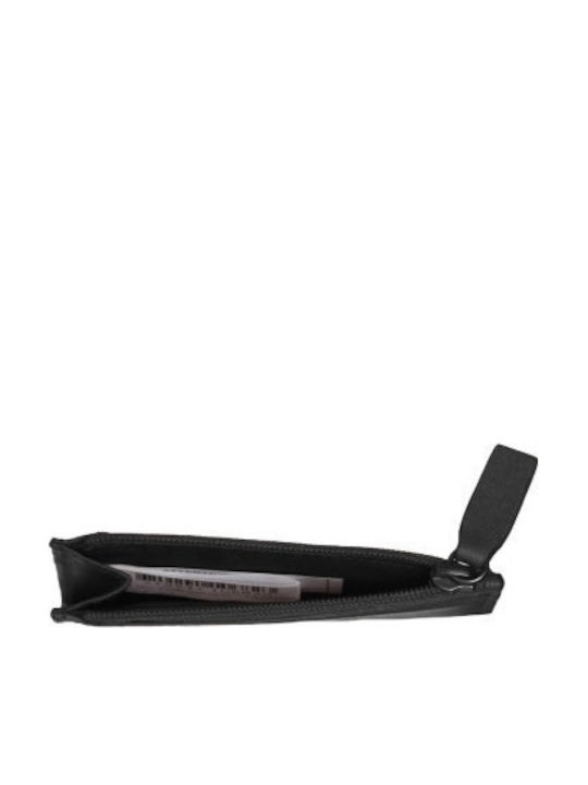 Leather Men's Card Wallet with RFID Black